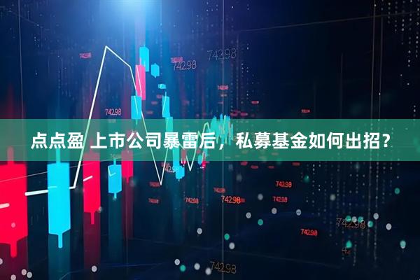 点点盈 上市公司暴雷后，私募基金如何出招？